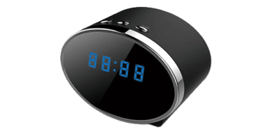 Full-HD-Camera with WiFi in Tableclock (oval) camouflaged and integrated recording