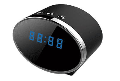 Full-HD-Camera with WiFi in Tableclock (oval) camouflaged and integrated recording