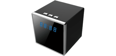 Full-HD-Camera with WiFi in Tableclock (Cube) camouflaged and integrated recording