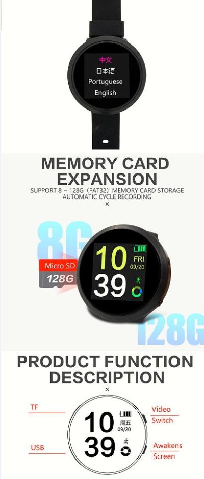 Armbanduhr mit langer 1080FullHD-Aufzeichnung – Bild 5