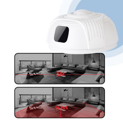 WiFi Rauchmelder-Kamera mit 330 Grad schwenkbarer Linse und Cloud-Upload – Bild 10