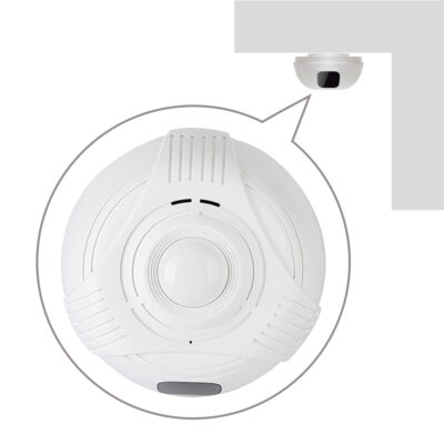 WiFi Rauchmelder-Kamera mit 330 Grad schwenkbarer Linse und Cloud-Upload – Bild 11