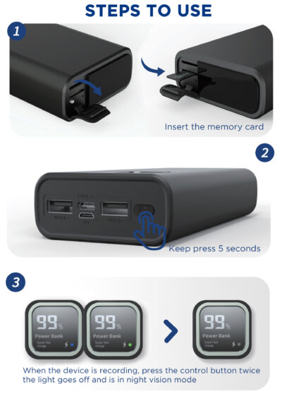Powerbank mit 2K-Videocamcorder – Bild 18