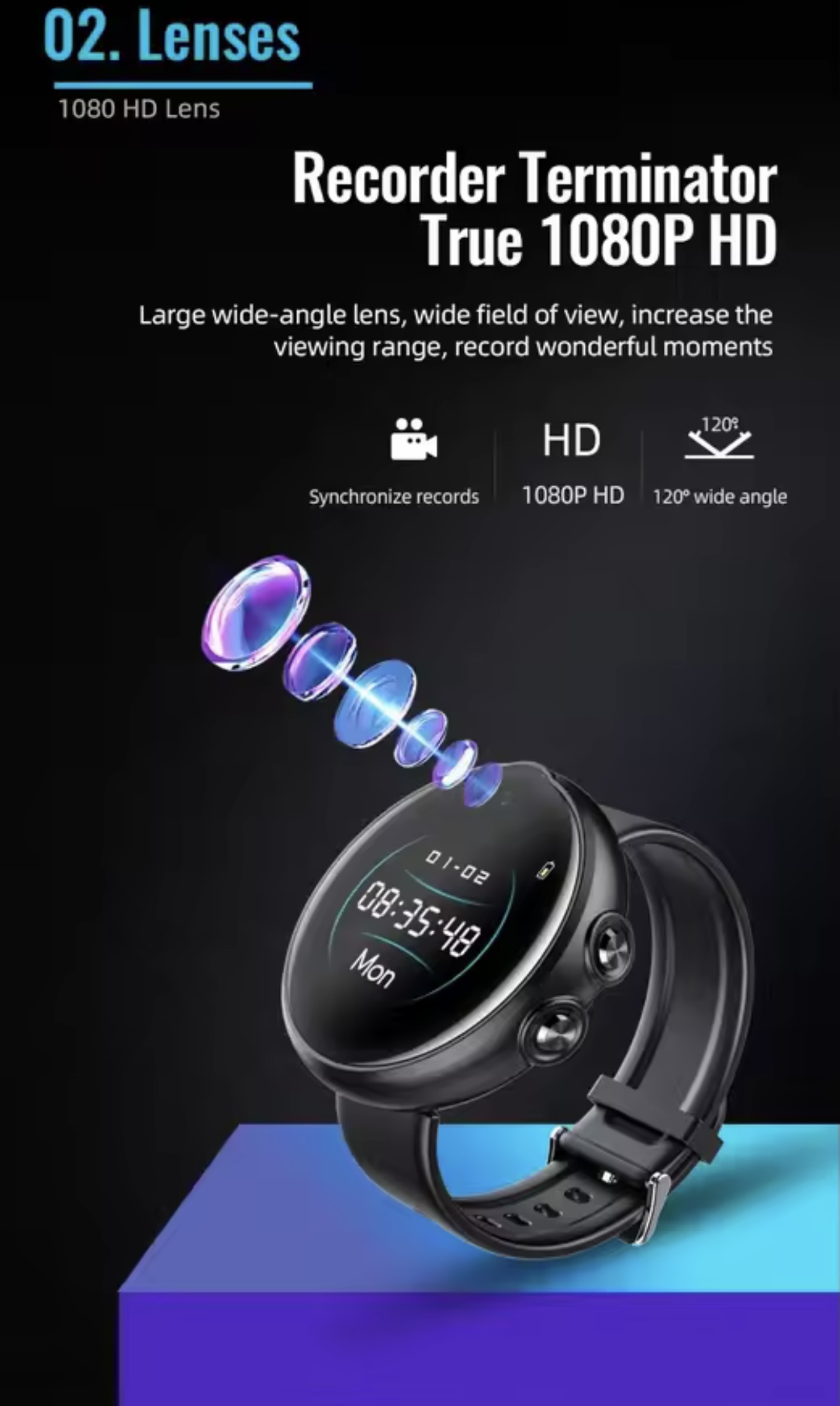 Video-Armbanduhr mit Full-HD-Auflösung – Bild 5