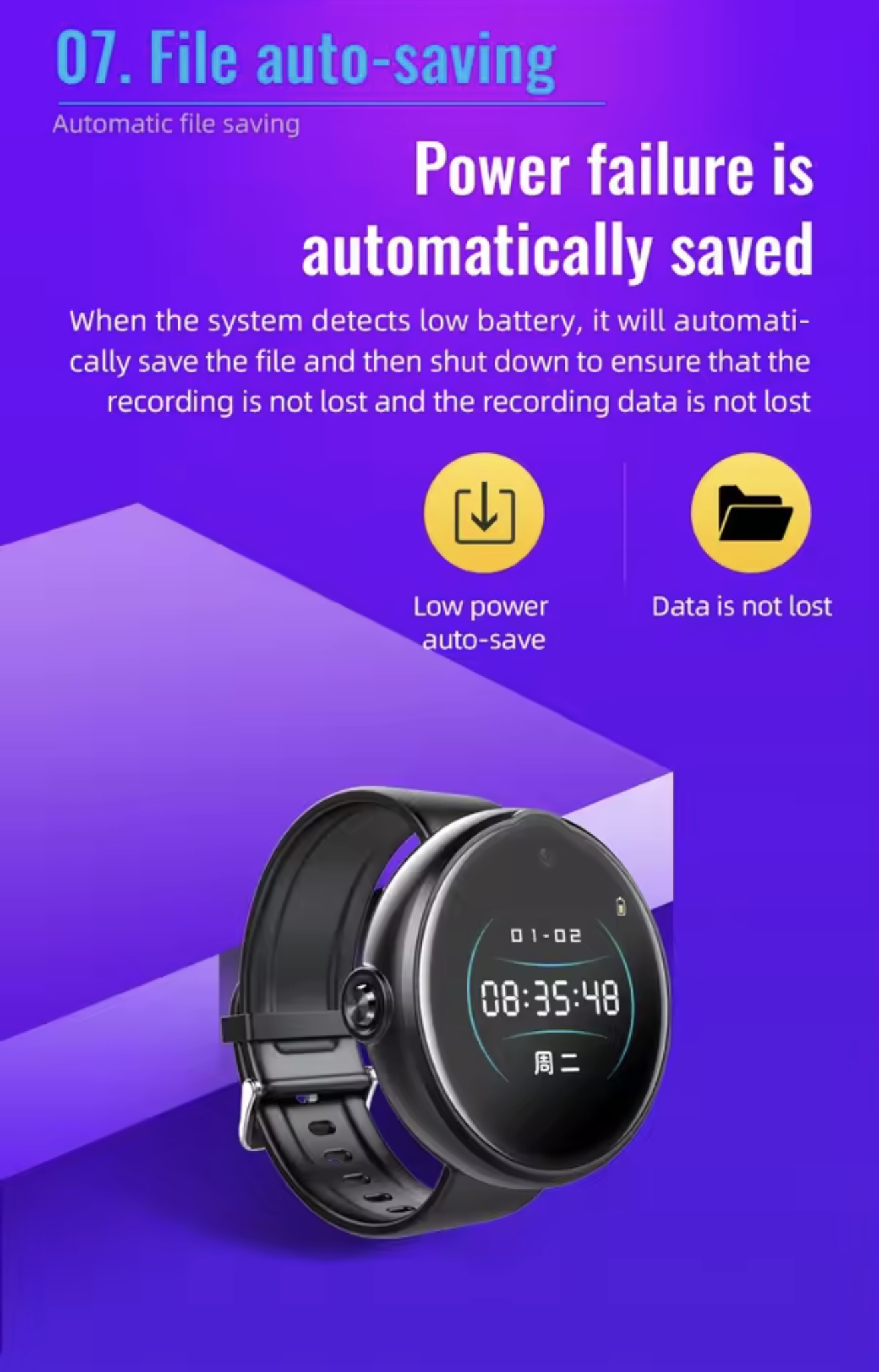 Video-Armbanduhr mit Full-HD-Auflösung – Bild 10