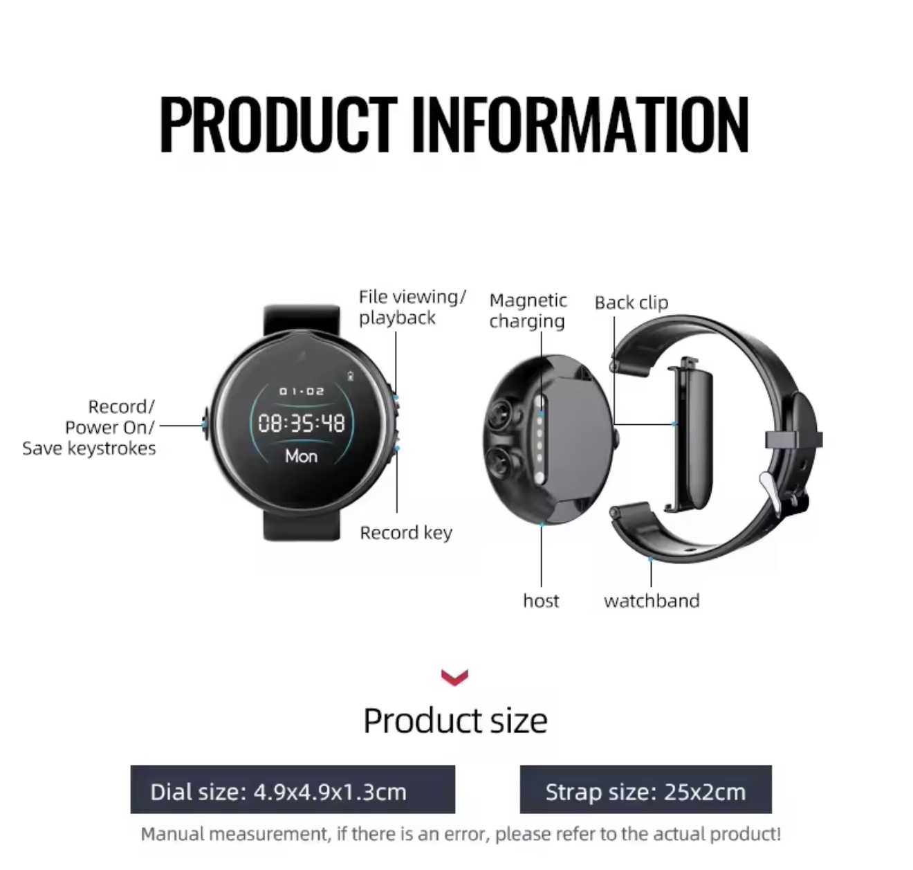 Video-Armbanduhr mit Full-HD-Auflösung – Bild 12
